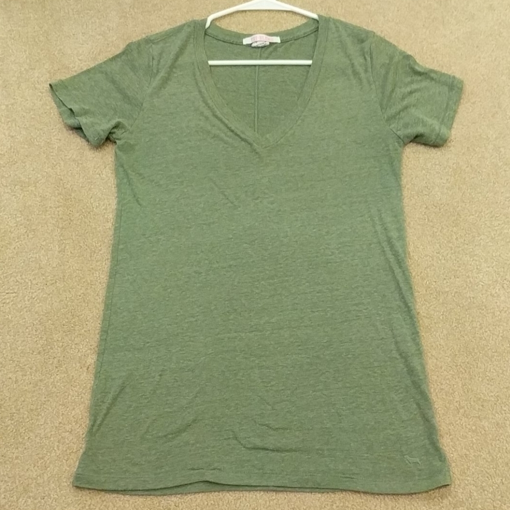 Victoria's Secret Pink olive t-shirt